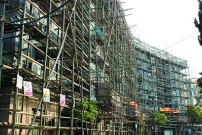 小区改造脚手架搭建