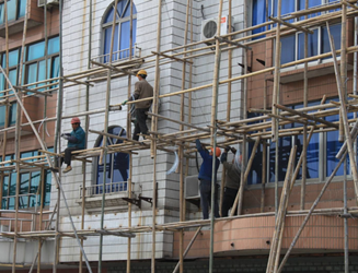 毛竹脚手架搭建